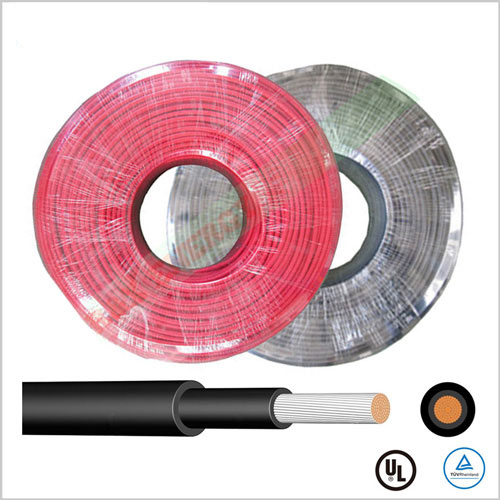 Anti - Aging Solar Cable Wire ,XLPE double Insulated wire Copper Core Solar Panel Cords